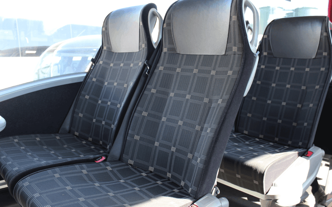 Luxury Coach Hire Reclining Seats with Seat Belts